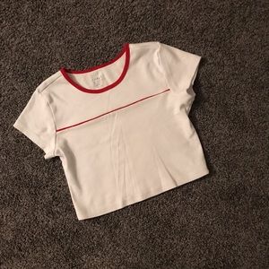 John Galt Short Sleeve Crop Top